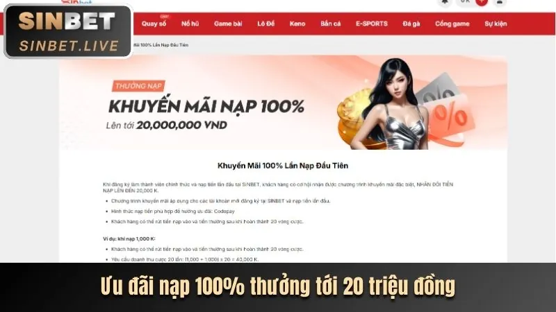 Hoàn trả cược nổ hũ